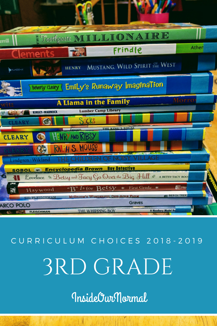3rd Grade Curriculum Choices InsideOurNormal