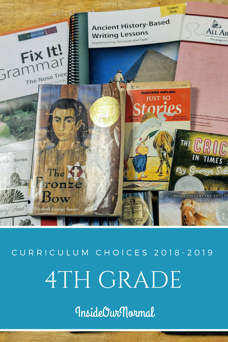 4th Grade Curriculum Choices InsideOurNormal