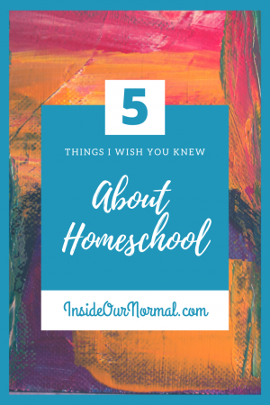 What I Wish You Knew about Homeschooling vs public school -InsideOurNormal