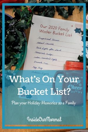 What's On Your HOliday Bucket List? InsideOurNormal.com
