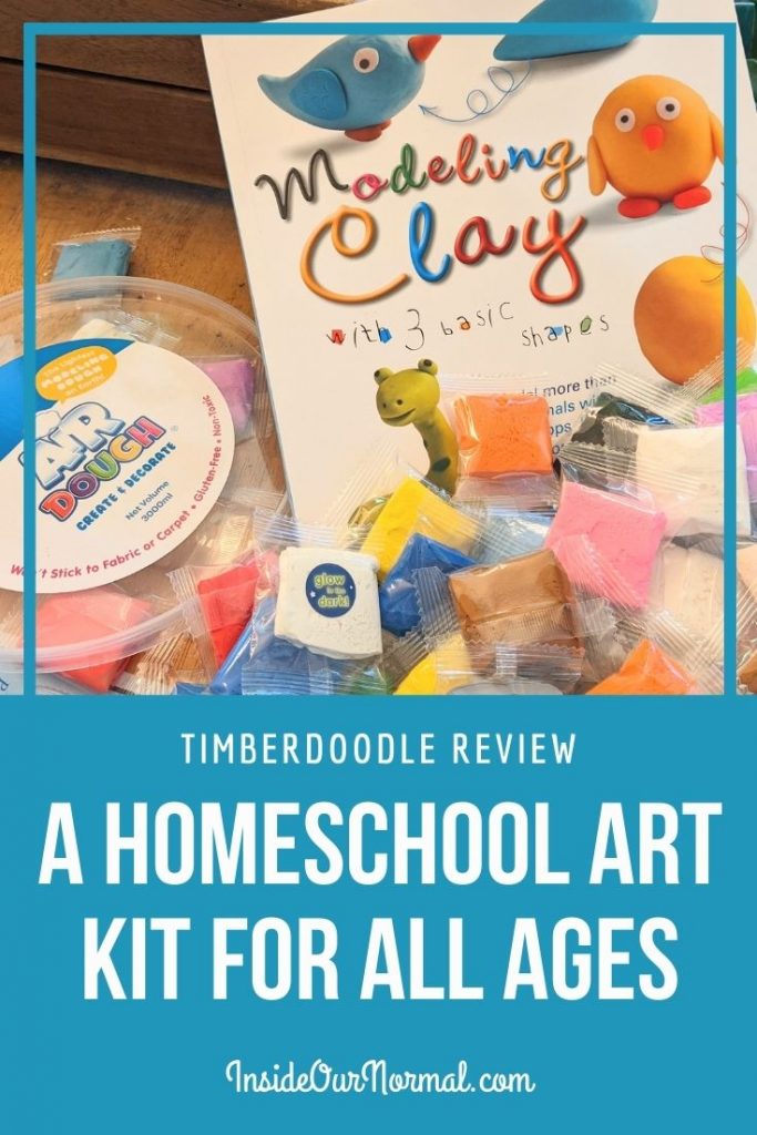 Make Air Dough Animals with 3 easy shapes. Art kit from Timberdoodle!