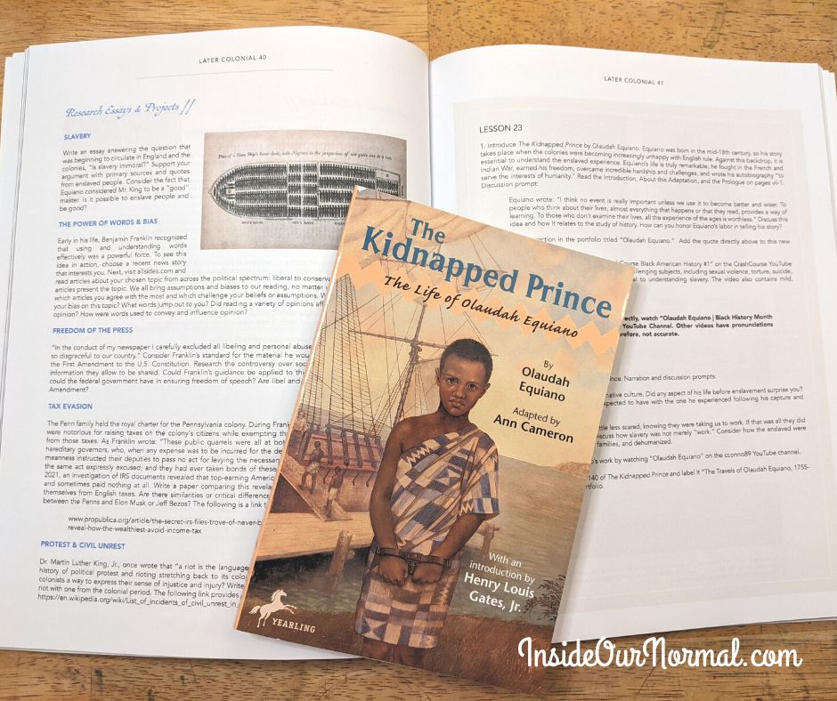 Homeschool History Curriculum with project ideas