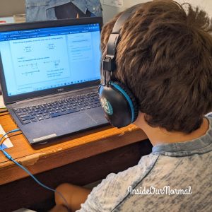 learn math online student working